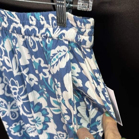 O’Neill Elsie woven pull on crinkle pant,elastic waist,2 pocket,floral,stretch - Picture 5 of 13